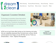 Tablet Screenshot of dream2clean.com